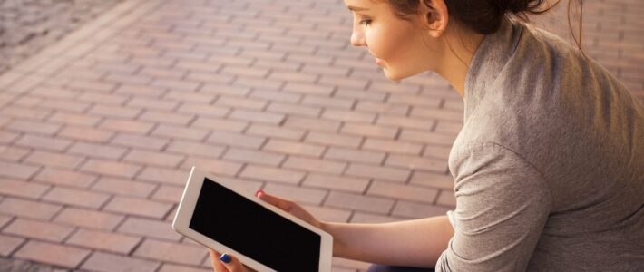 Girl with Tablet